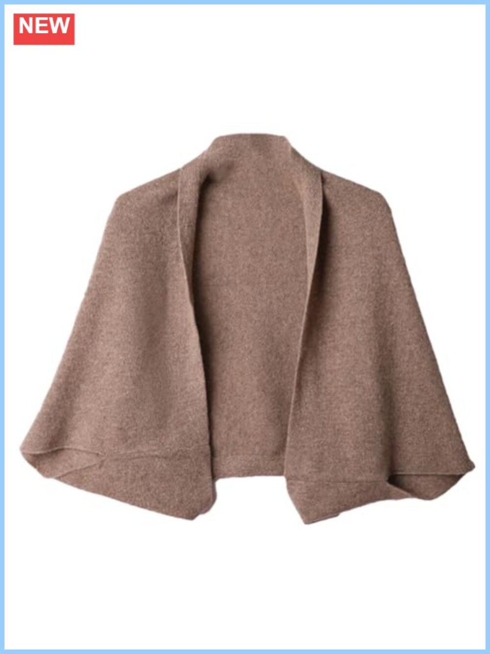 Women's Open Front Poncho Wrap Shawl Soft Polyester One Size Warm Cardigan Cape